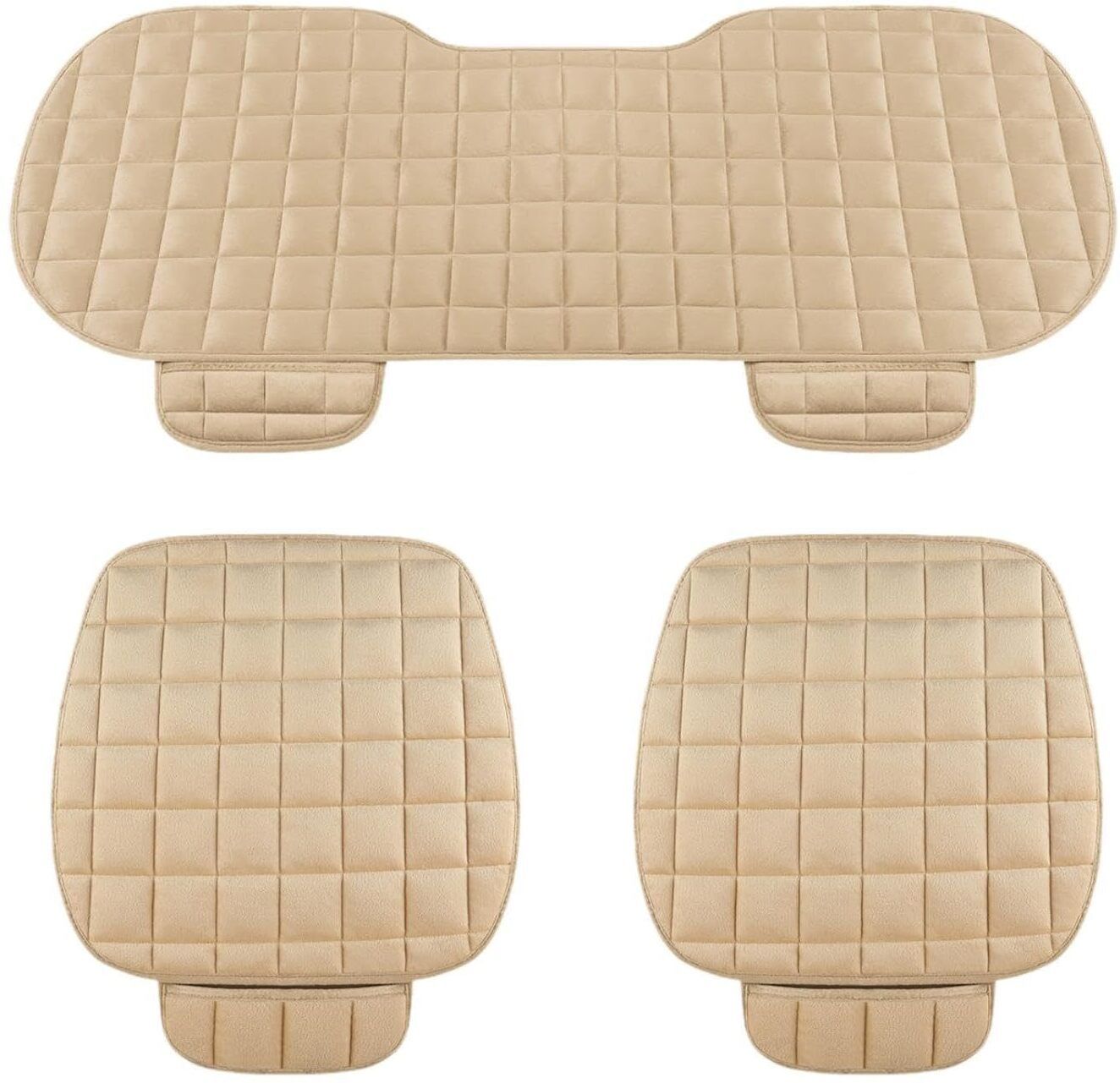 vrootoo Velvet Car Seat Cover For Universal For Car Comfortable Ultra-Soft Memory Foam Car Seat Cushion Cover-picture-11