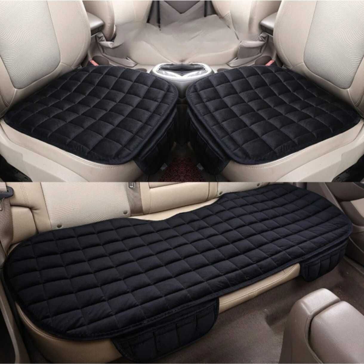 Velvet, Cotton Car Seat Cover For Universal For Car Universal (Compatible with Most Car Models)-image-21