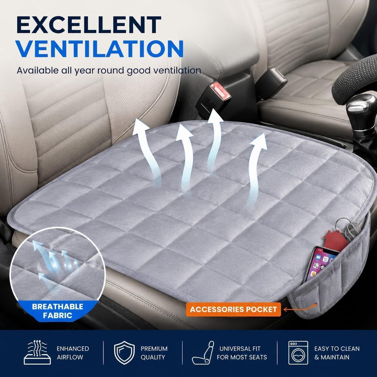 aaradya Velvet Car Seat Cover ALL, Universal, Fits Most Cars, Hatchbacks, Sedans, SUVs & MUVs-picture-36
