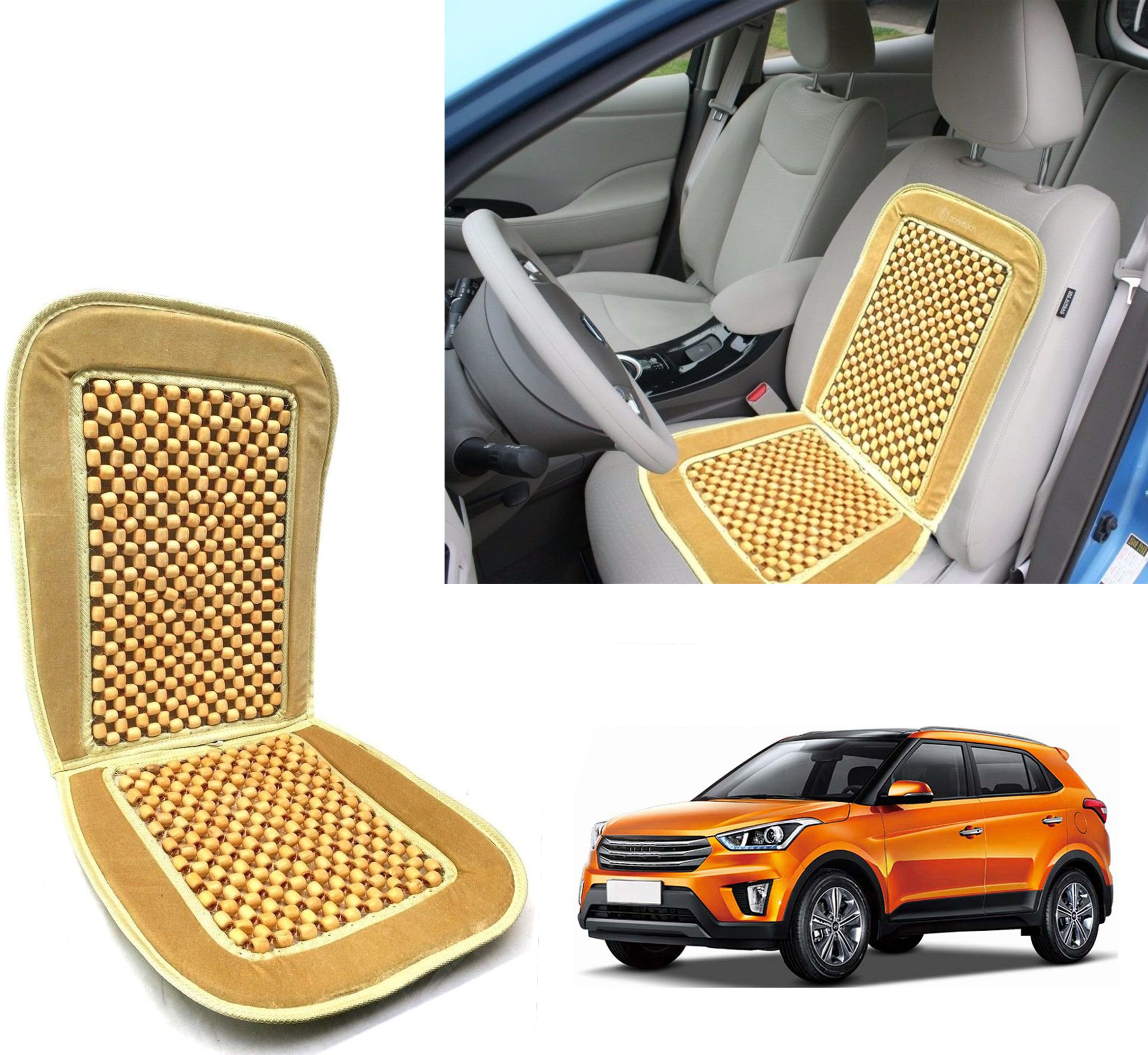 darkgivio Wooden, Velvet Car Seat Cover For Hyundai CRETA-picture-17
