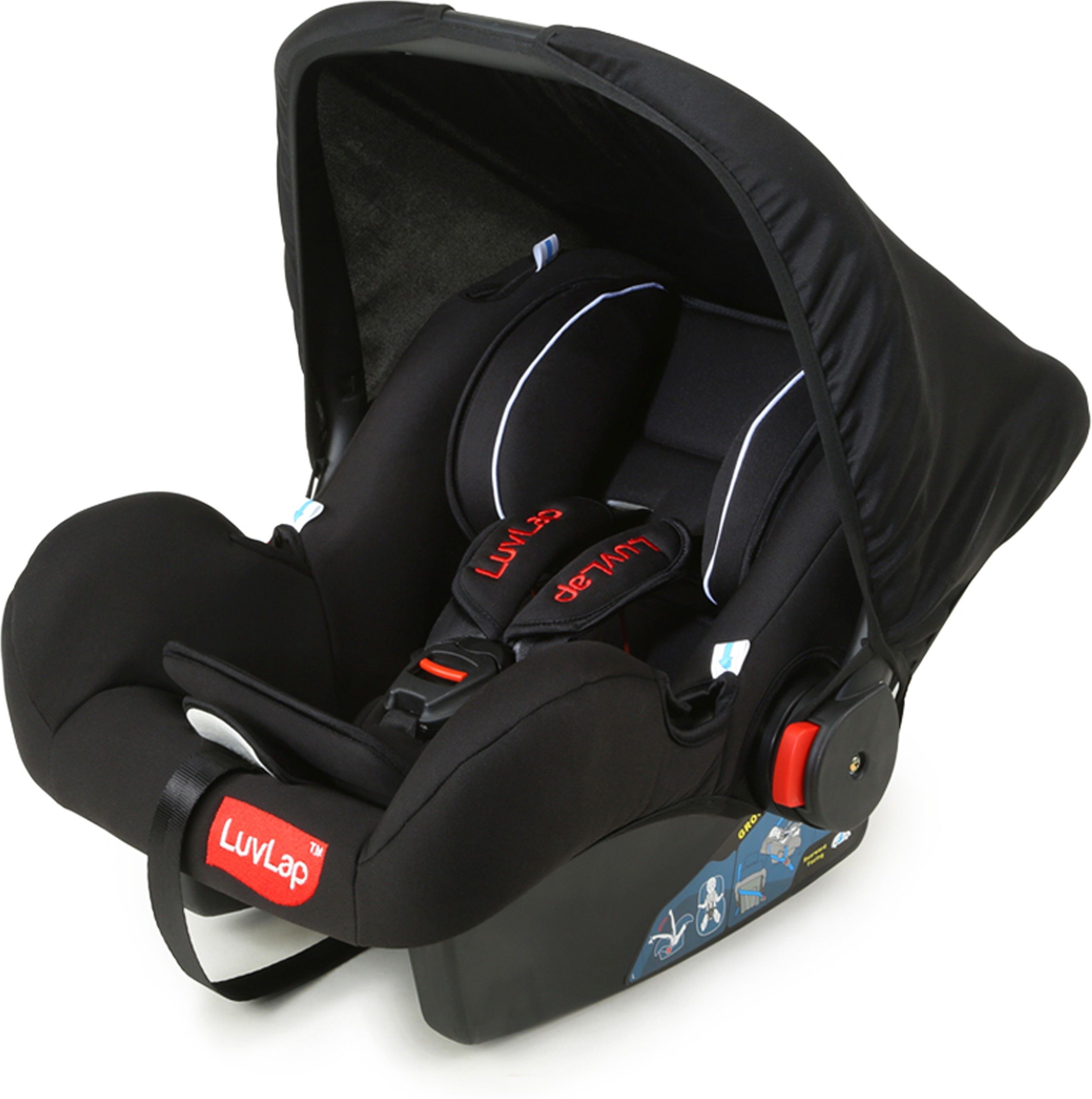 4-in-1 Infant/Baby Car Seat cum Baby Carry Cot, for New Born Baby to 15 Months Baby Car Seat-image-24