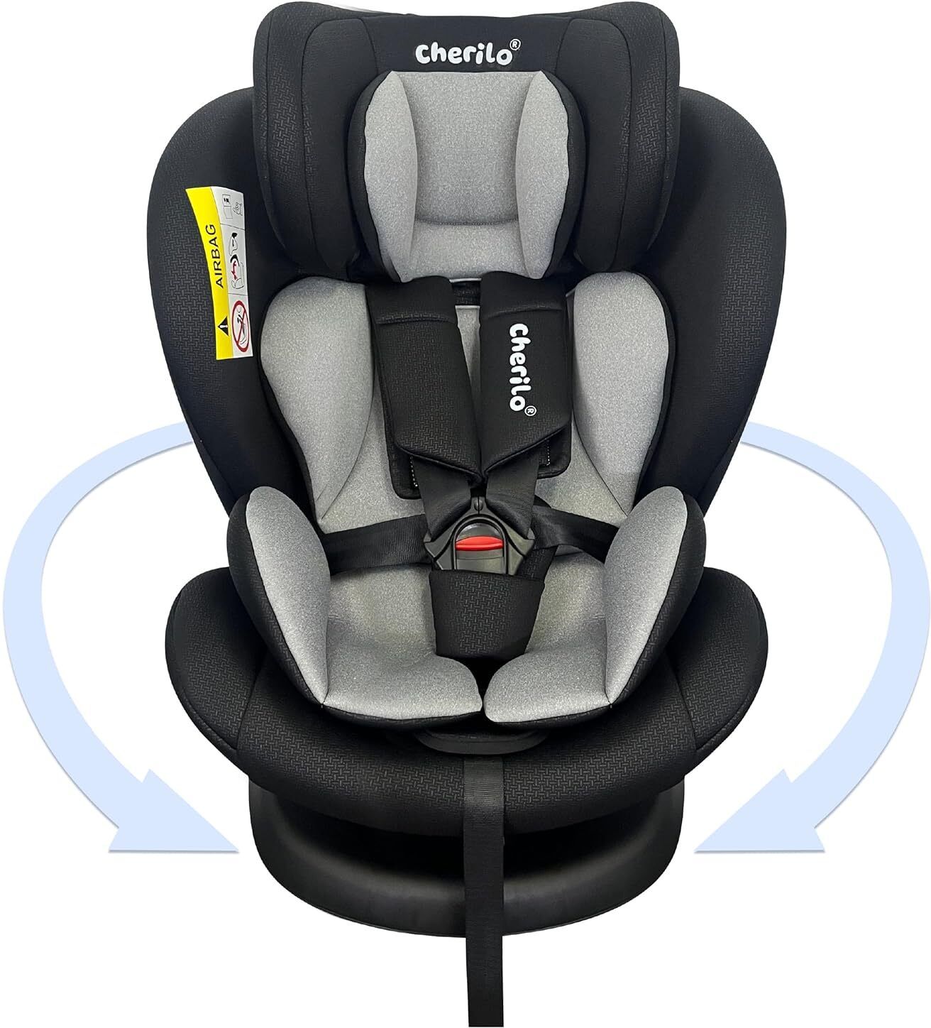 cherilo 360° Convertible Isofix Baby Car Seat, ECE R44/04 Certified for 0-12 Years Kids Baby Car Seat-picture-1