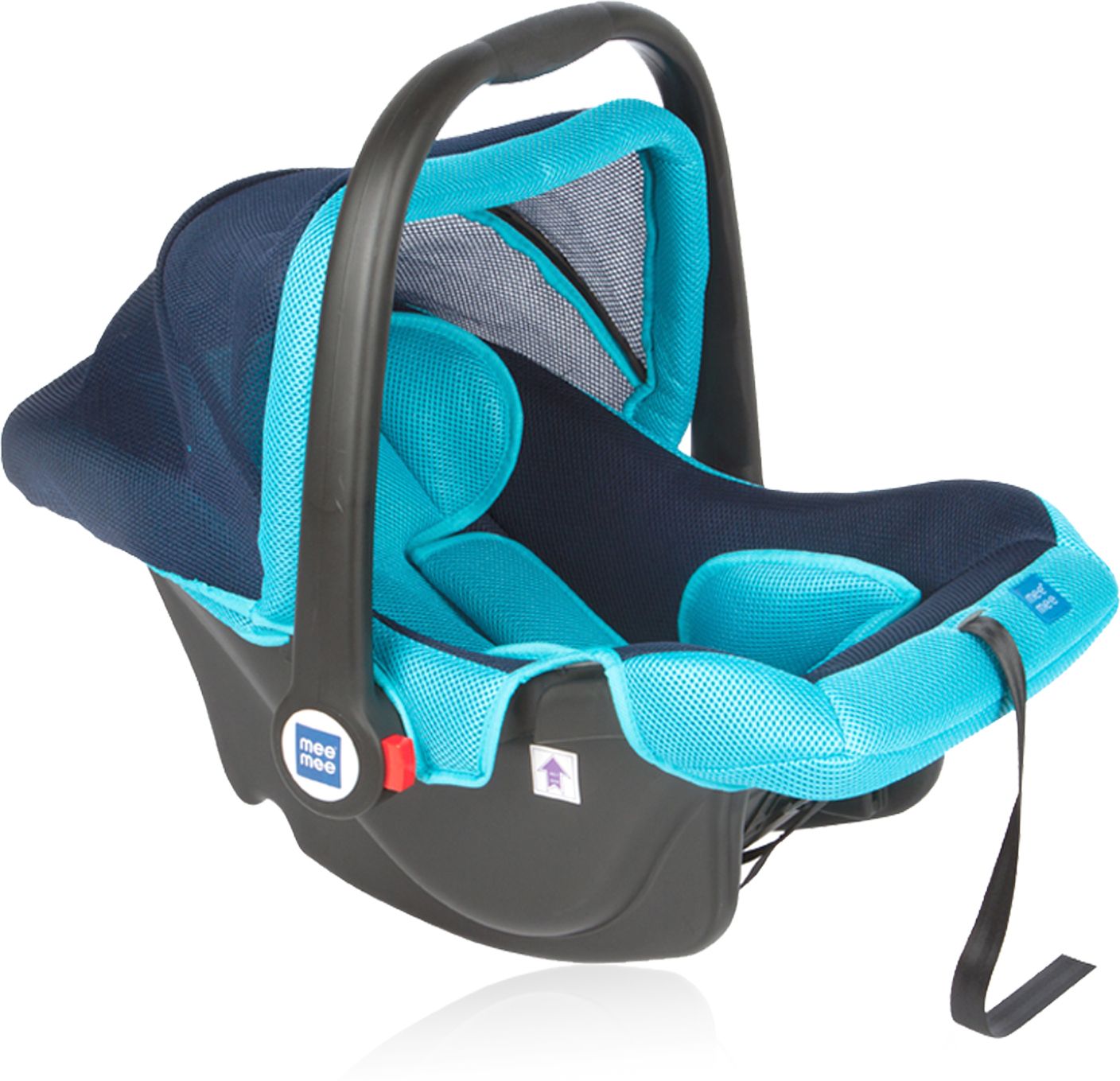 Baby Car Seat Cum Carry Cot with Thick Cushioned Seat Baby Car Seat