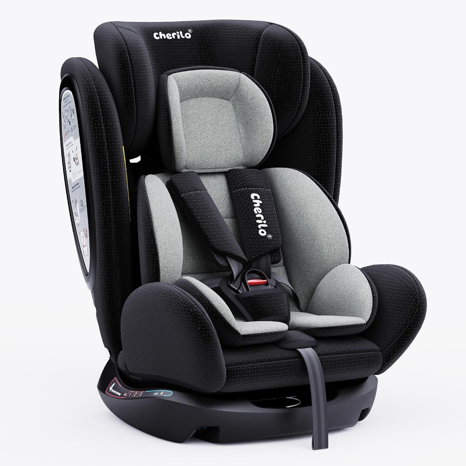 cherilo Convertible Baby Car Seat, ECE R44/04 Certified, 0-12 Years, 4 Reclines, 0-36 kg Baby Car Seat-picture-0