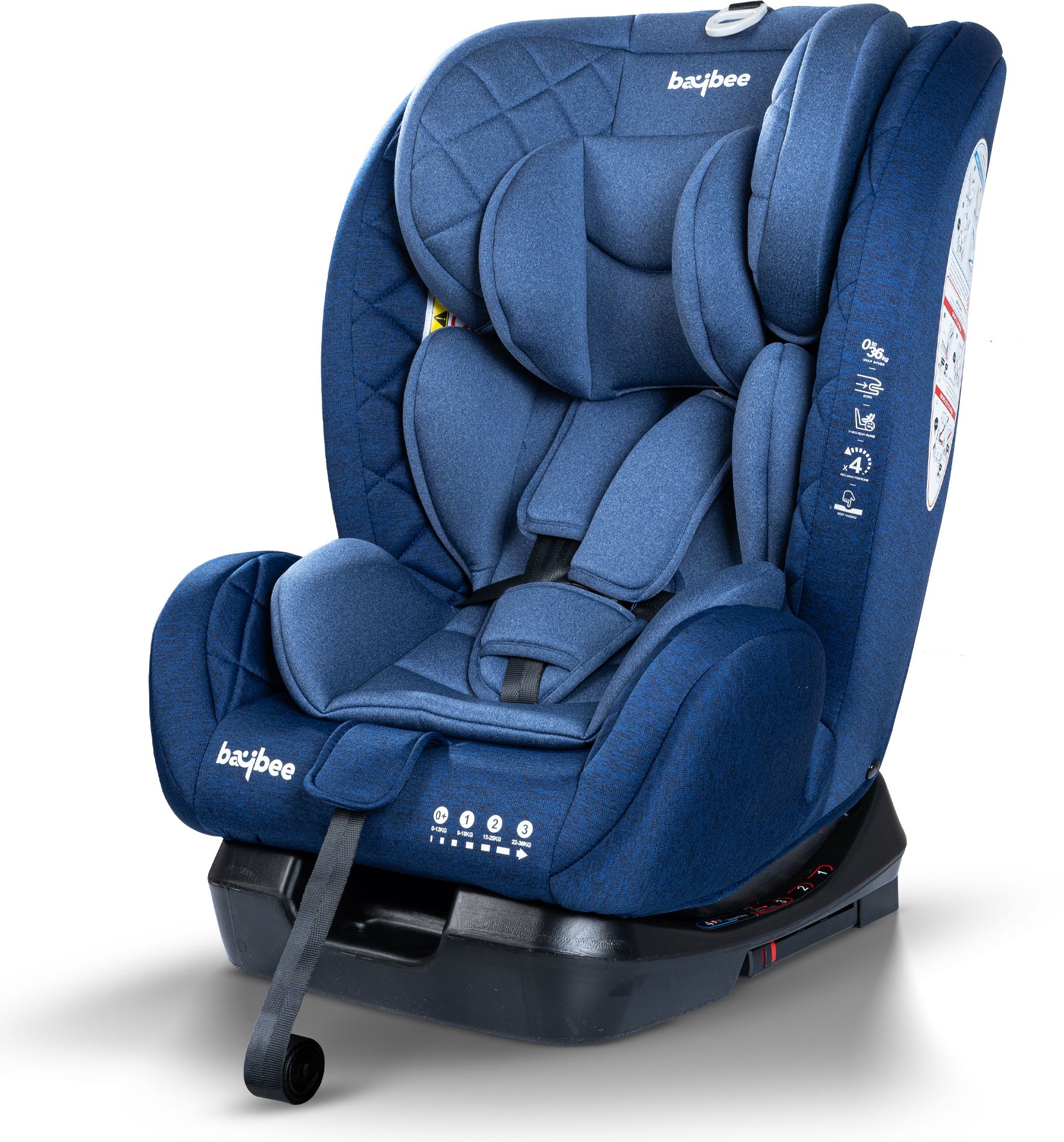 Convertible Car Seat for Baby with 3 Position Recline Headrest Adjustable Travel Baby Car Seat-image-37