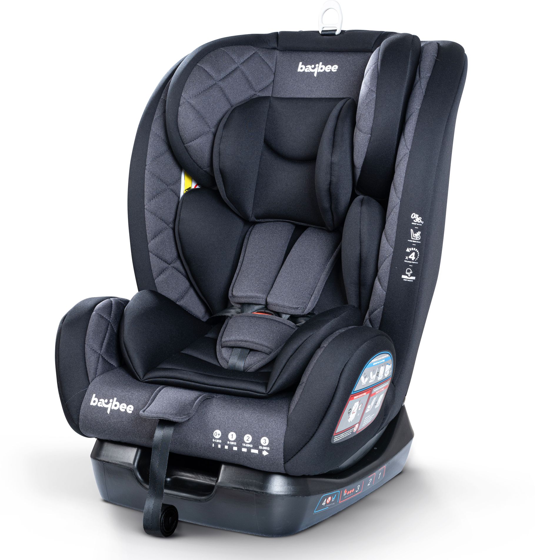 Convertible Car Seat for Baby with 3 Position Recline Headrest Adjustable Travel Baby Car Seat-image-39