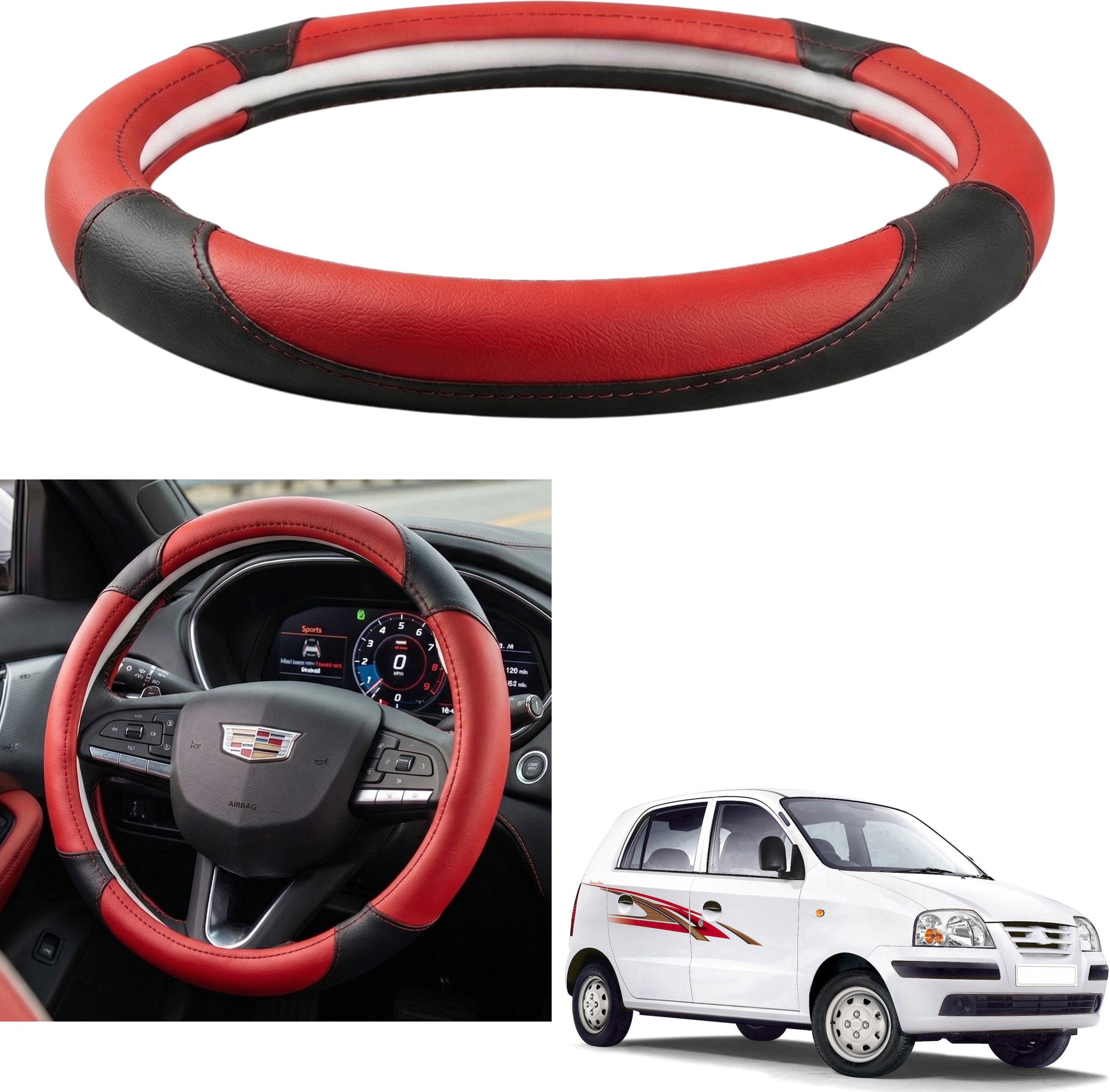 shivaay Steering Cover For Hyundai Santro Xing-picture-35