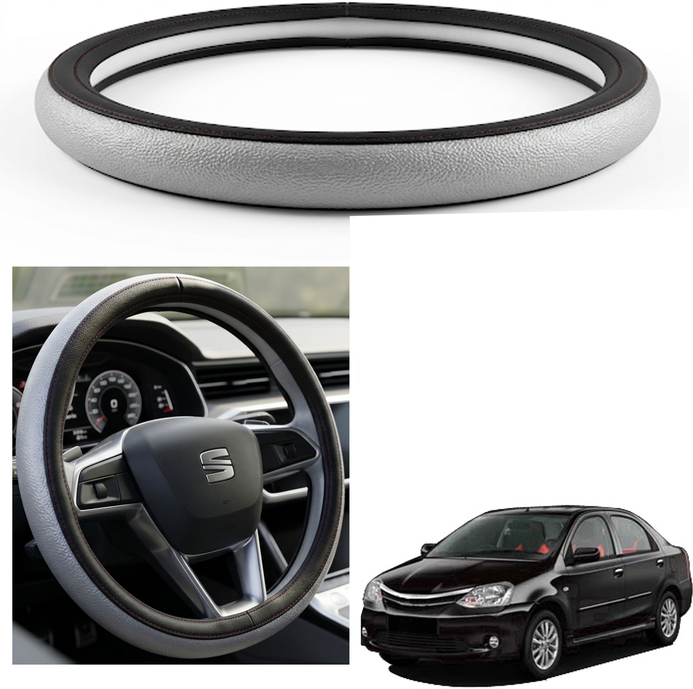 shivaay Steering Cover For Toyota Etios-picture-30