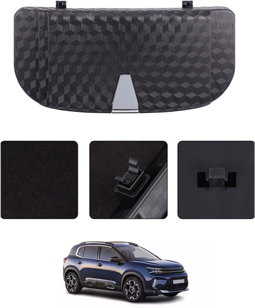 monolive Universal Black New Stylist Multiuse Design Sunglass Holder For Car-045 Black Car Sunglass Clip Holder-picture-28