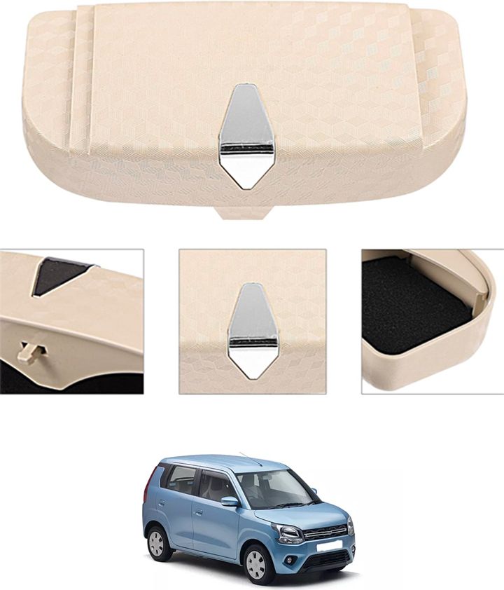 Beige Sunglass Protective Holder For Car Dashboard Universal 305 White Car Sunglass Clip Holder-image-40
