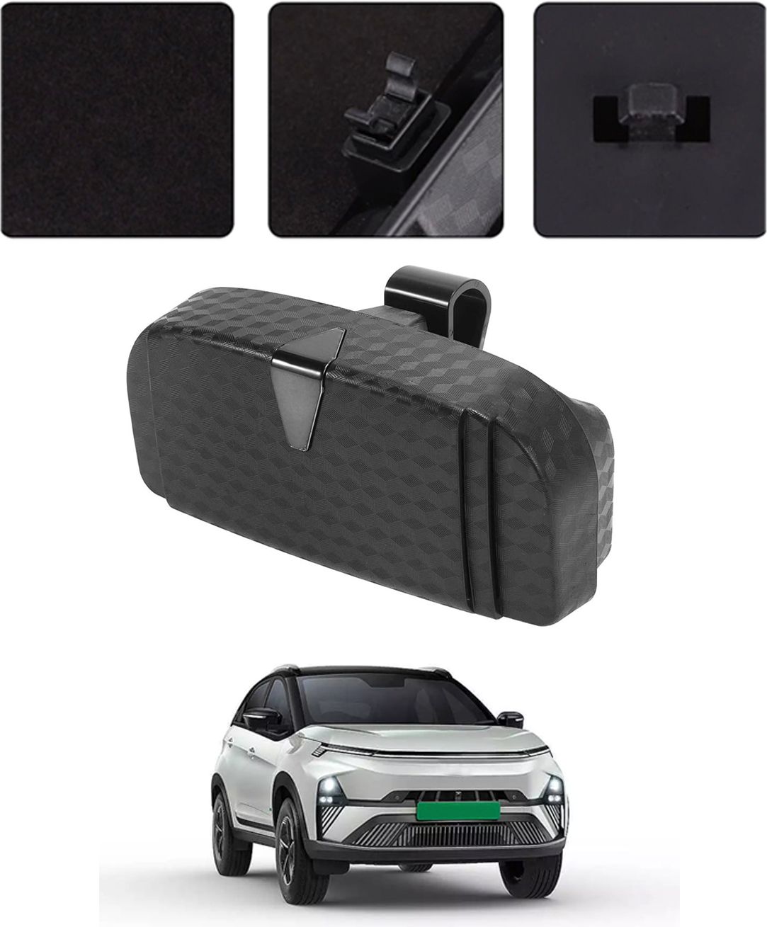 ayw Universal New Black Colour Multipurpose Sunglass Holder For Car-194 Black Car Sunglass Clip Holder-picture-23