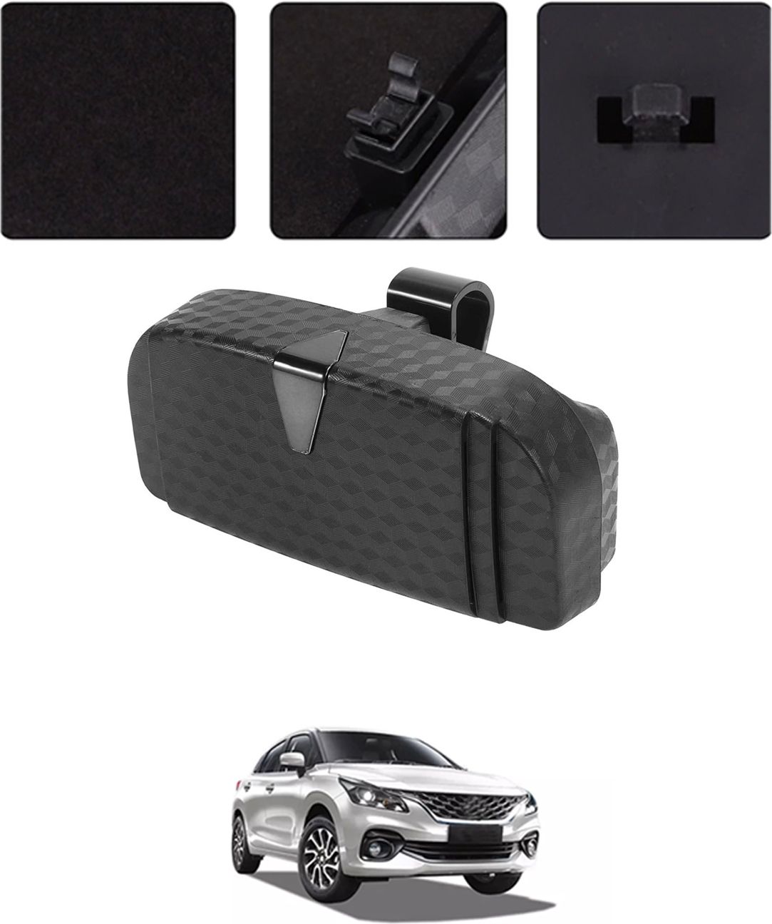 Universal New Black Colour Multipurpose Sunglass Holder For Car-32 Black Car Sunglass Clip Holder-image-46