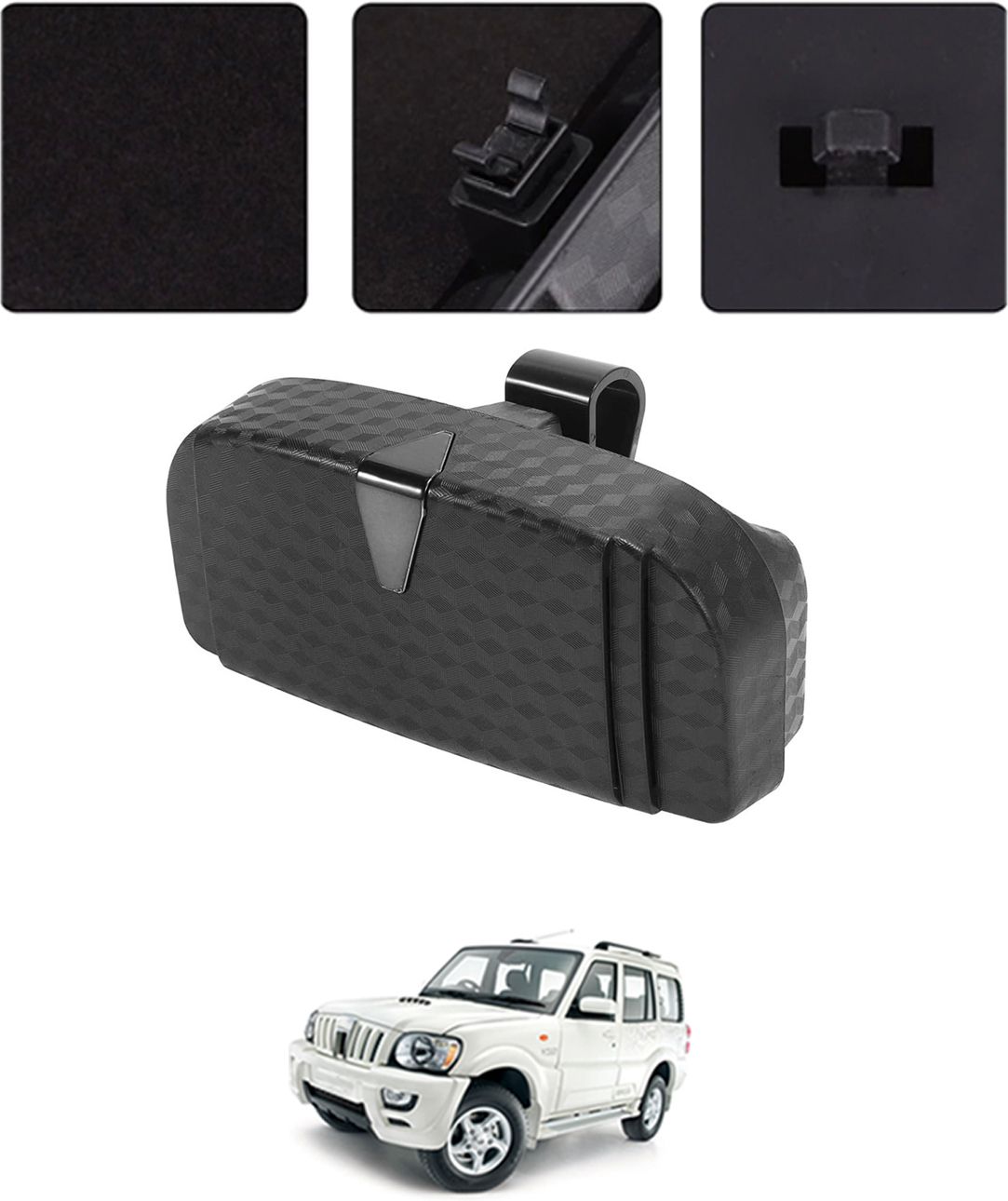 ayw Universal New Black Colour Multipurpose Sunglass Holder For Car-238 Black Car Sunglass Clip Holder-picture-45