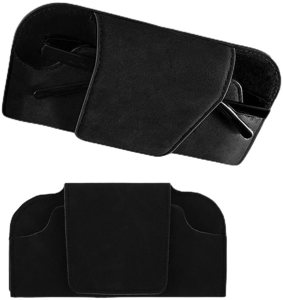 gustave Car Visor Sunglasses Holder Black Black Car Sunglass Clip Holder-picture-9