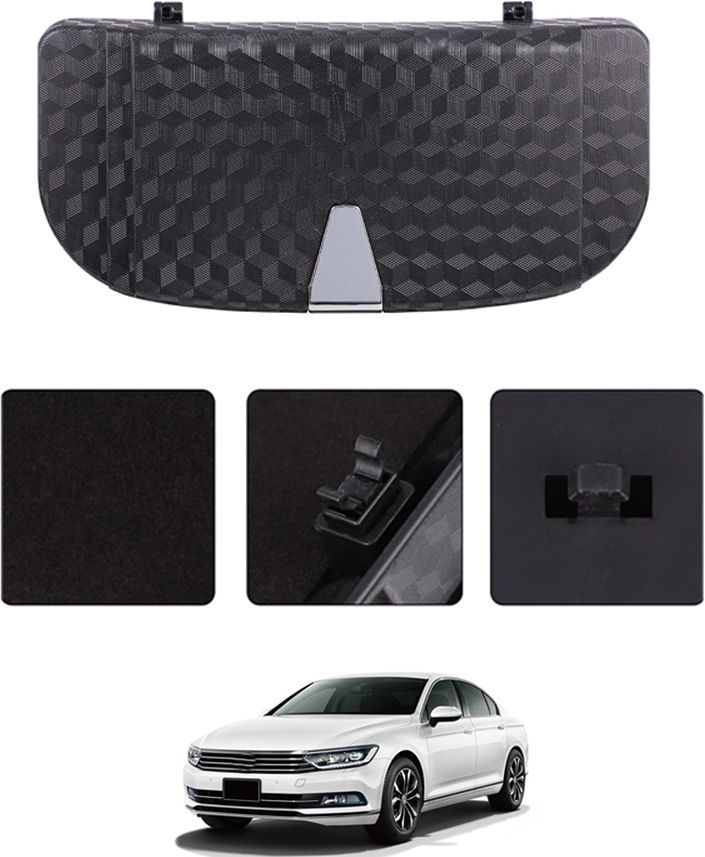 Multi-Used Car Sunglass Case With Interior Storage To Card Organizer 167 Black Car Sunglass Clip Holder-image-27