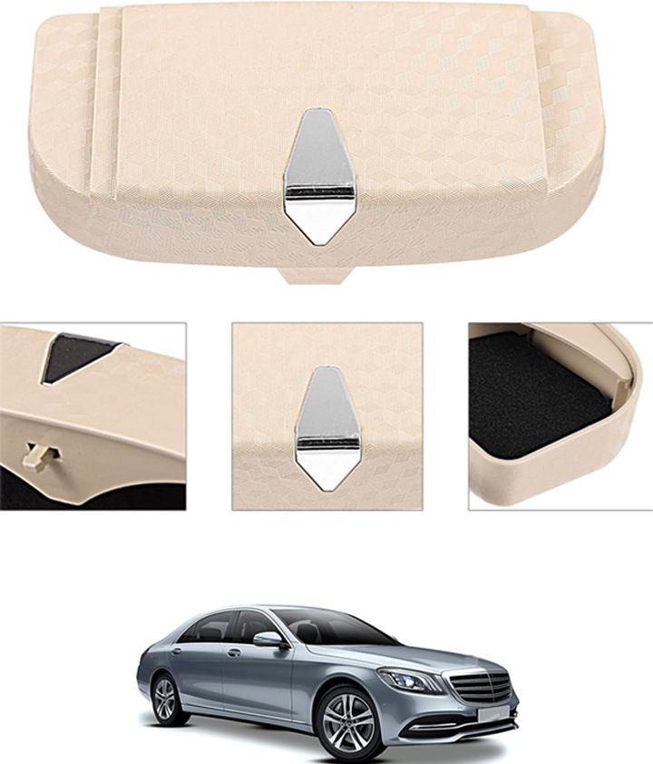 monolive Universal Beige New Stylist Multiuse Design Sunglass Holder For Car-230 White Car Sunglass Clip Holder-picture-27