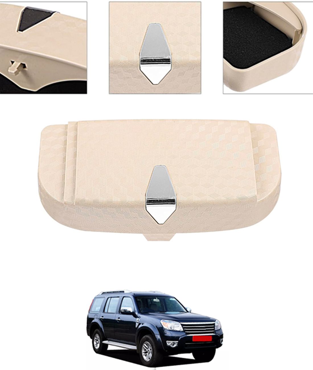 ayw Universal Multiuse Beige New Style Sunglass Holder For Car-90 White Car Sunglass Clip Holder-picture-29