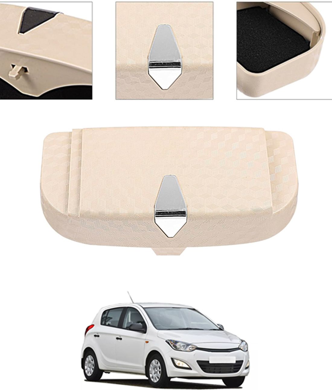 ayw Universal Multiuse Beige New Style Sunglass Holder For Car-144 White Car Sunglass Clip Holder-picture-47