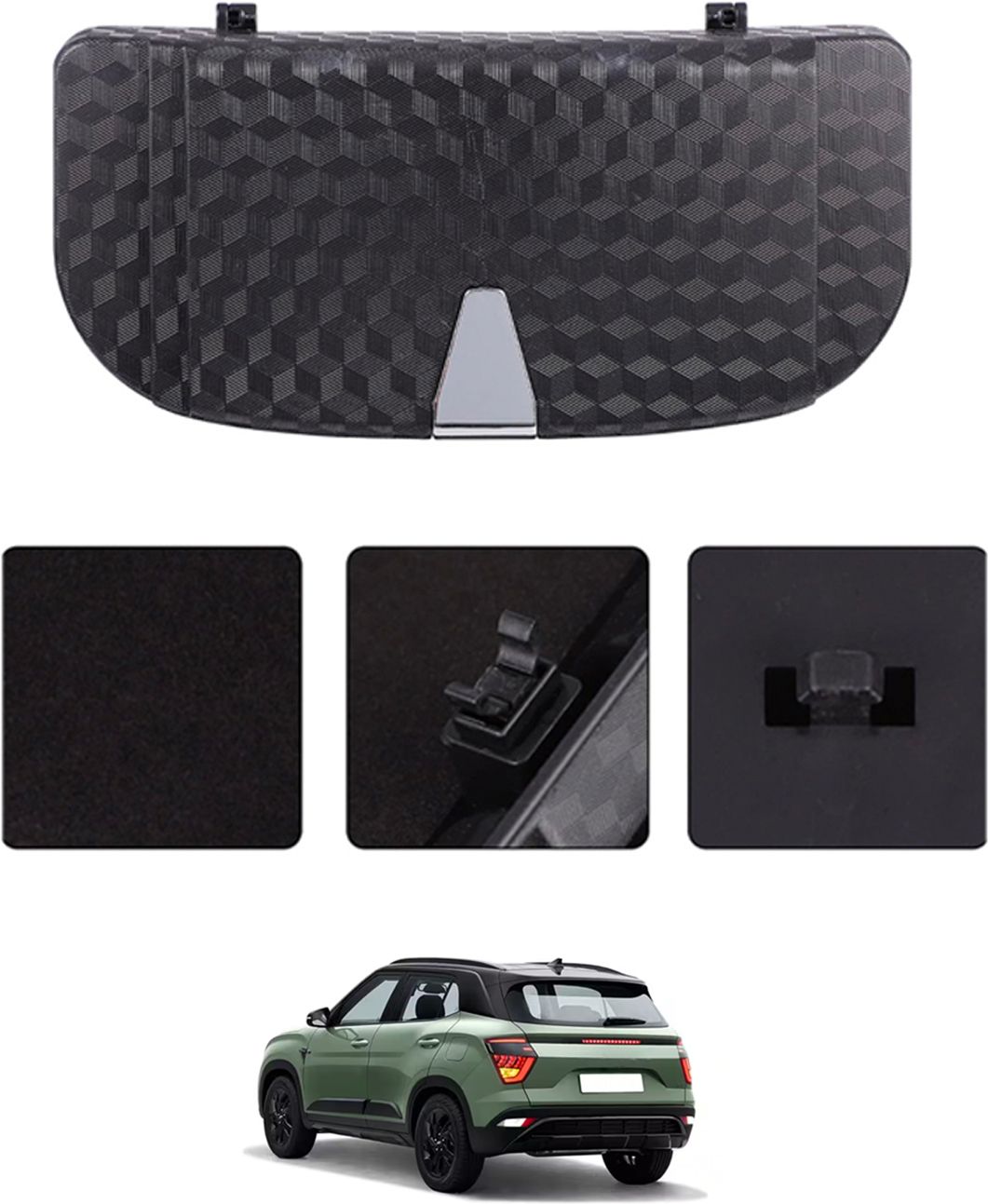 Black Sunglass Protective Holder For Car Dashboard Universal 72 Black Car Sunglass Clip Holder-image-32
