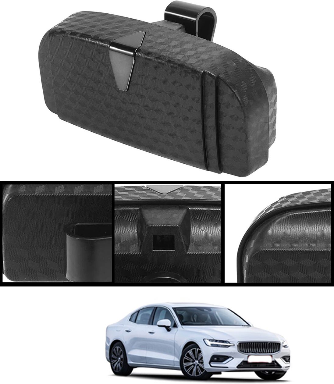 monolive Universal New Style Multiuse Black Sunglass Holder For Car-226 Black Car Sunglass Clip Holder-picture-26