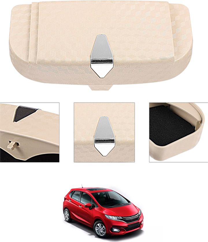 rkpsp Beige Sunglass Holder Car High Quality/Easy To Install Attach With Sun Visor-127 Brown Car Sunglass Clip Holder-picture-16