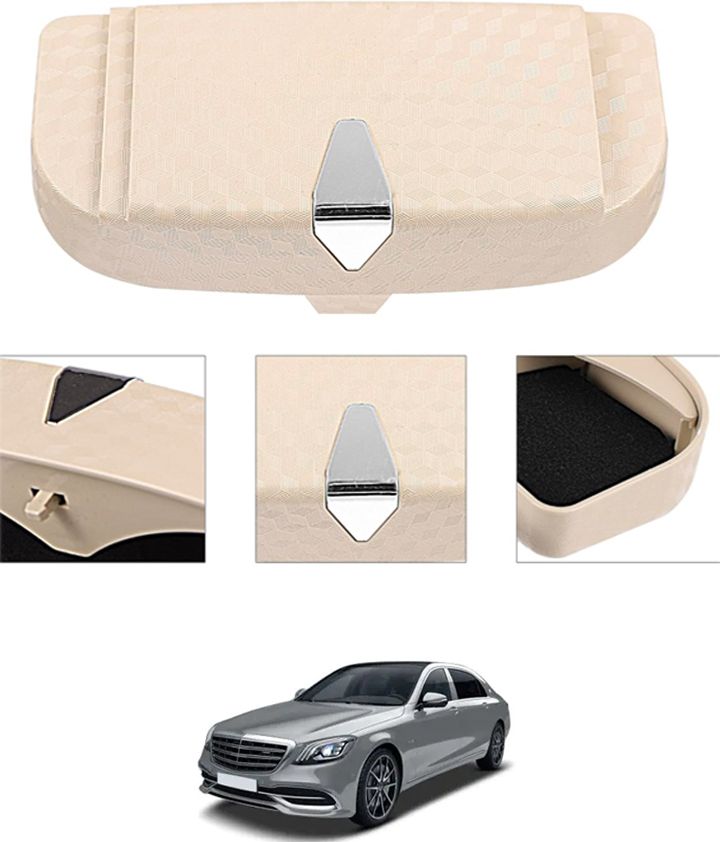 ayw Easy to Install/High Quality Beige Sunglass Holder Attach With Sun Visor-269 Brown Car Sunglass Clip Holder-picture-28