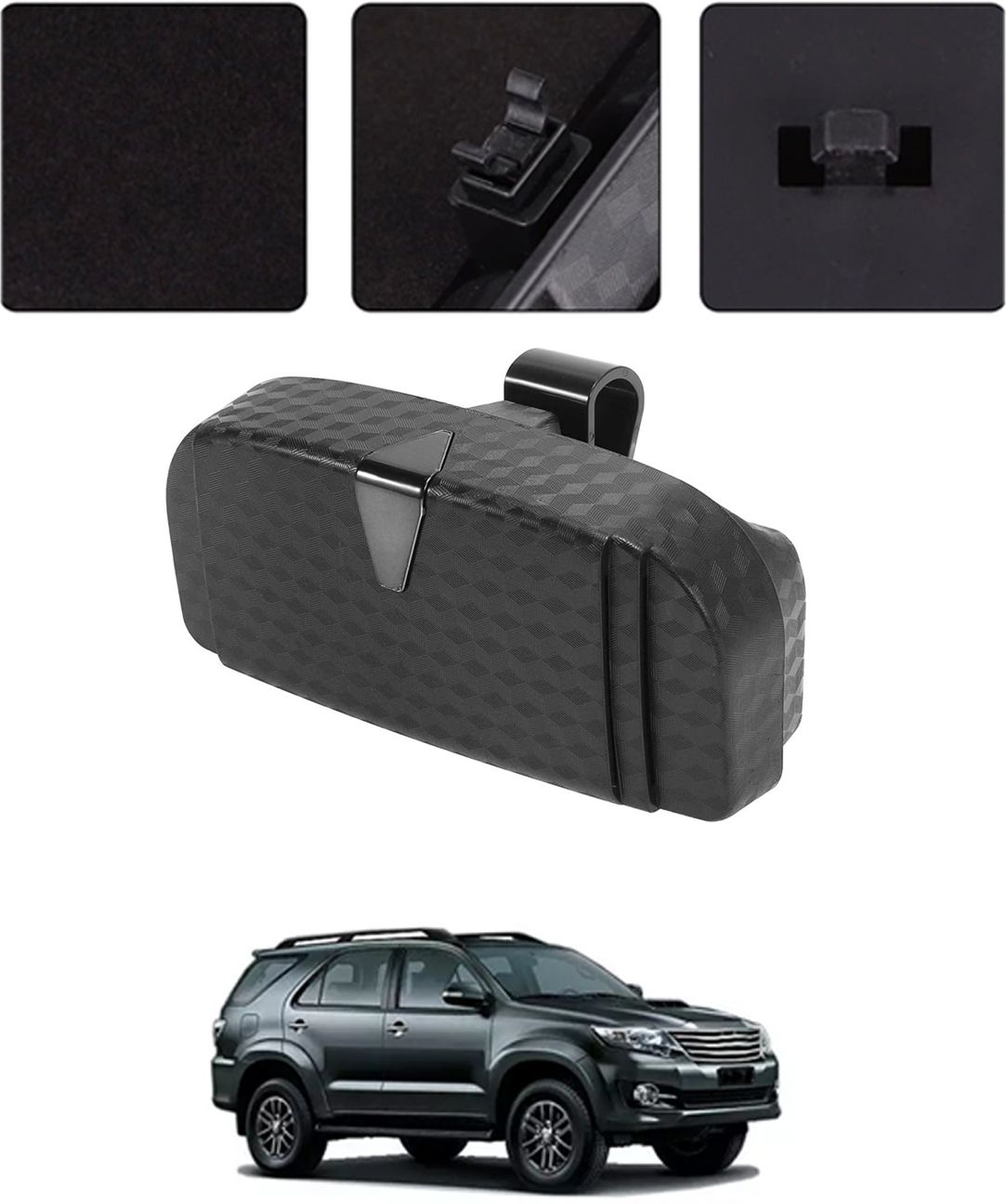 ayw Universal New Black Colour Multipurpose Sunglass Holder For Car-110 Black Car Sunglass Clip Holder-picture-24