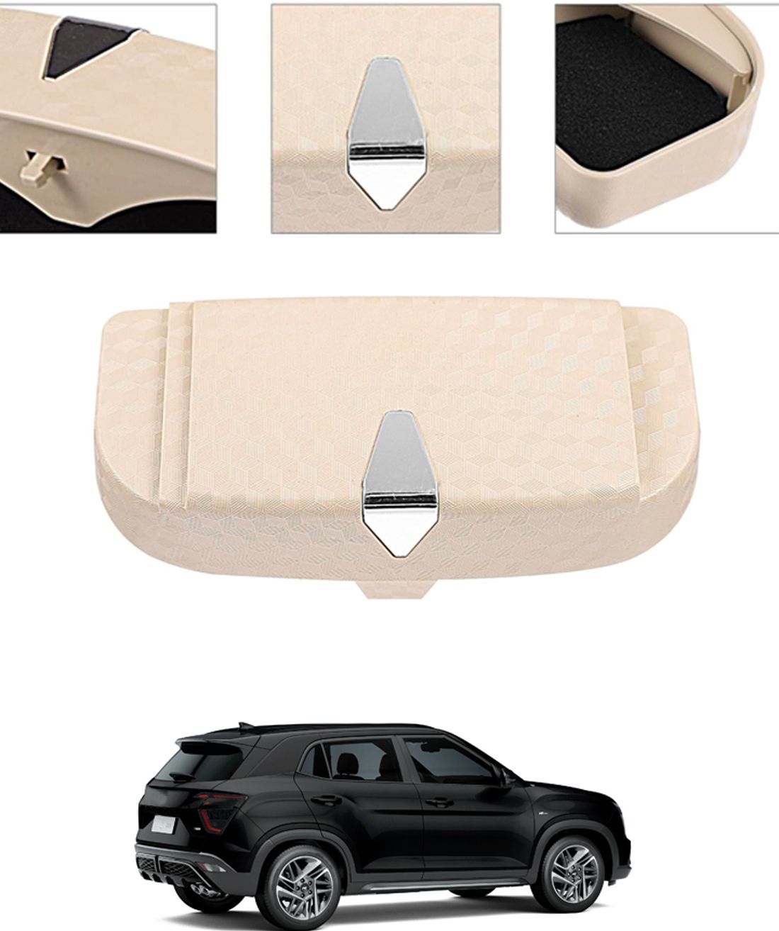 ayw Universal Multiuse Beige New Style Sunglass Holder For Car-69 White Car Sunglass Clip Holder-picture-27