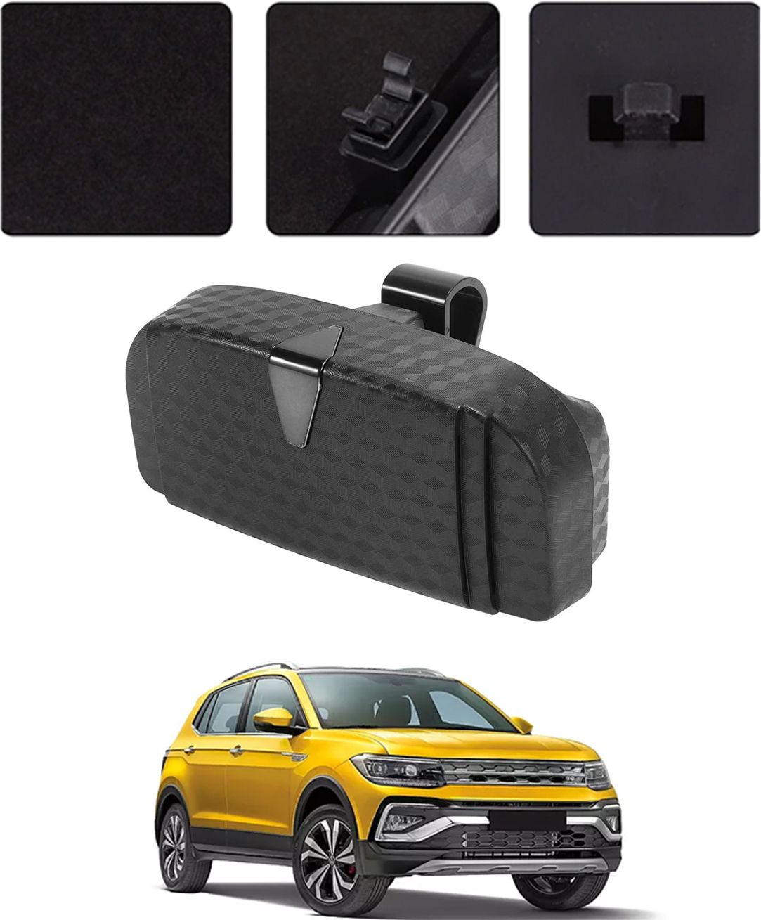 ayw Universal New Black Colour Multipurpose Sunglass Holder For Car-261 Black Car Sunglass Clip Holder-picture-46