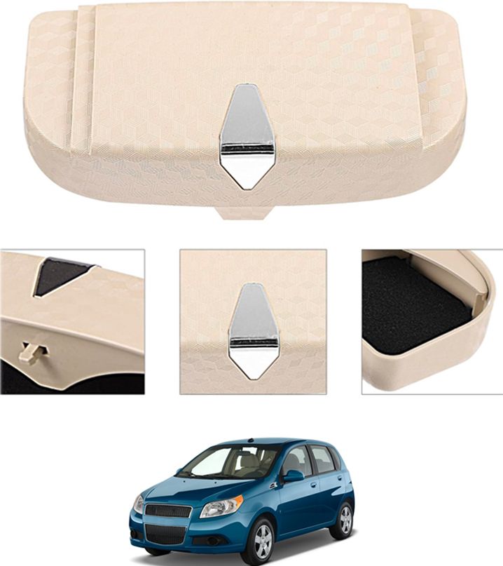Beige Sunglass Protective Holder For Car Dashboard Universal 28 White Car Sunglass Clip Holder-image-49