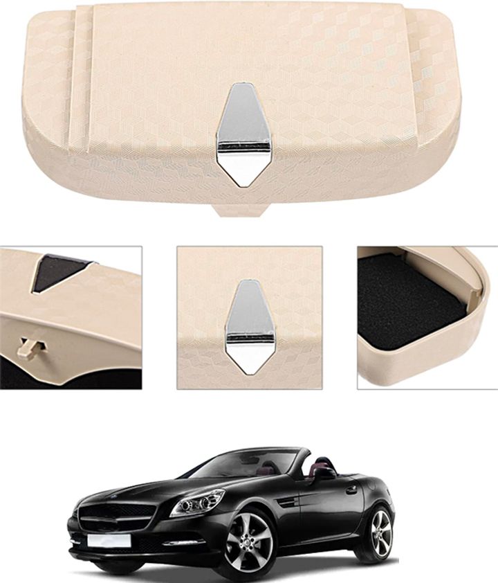 monolive Universal Beige New Stylist Multiuse Design Sunglass Holder For Car-244 White Car Sunglass Clip Holder-picture-16