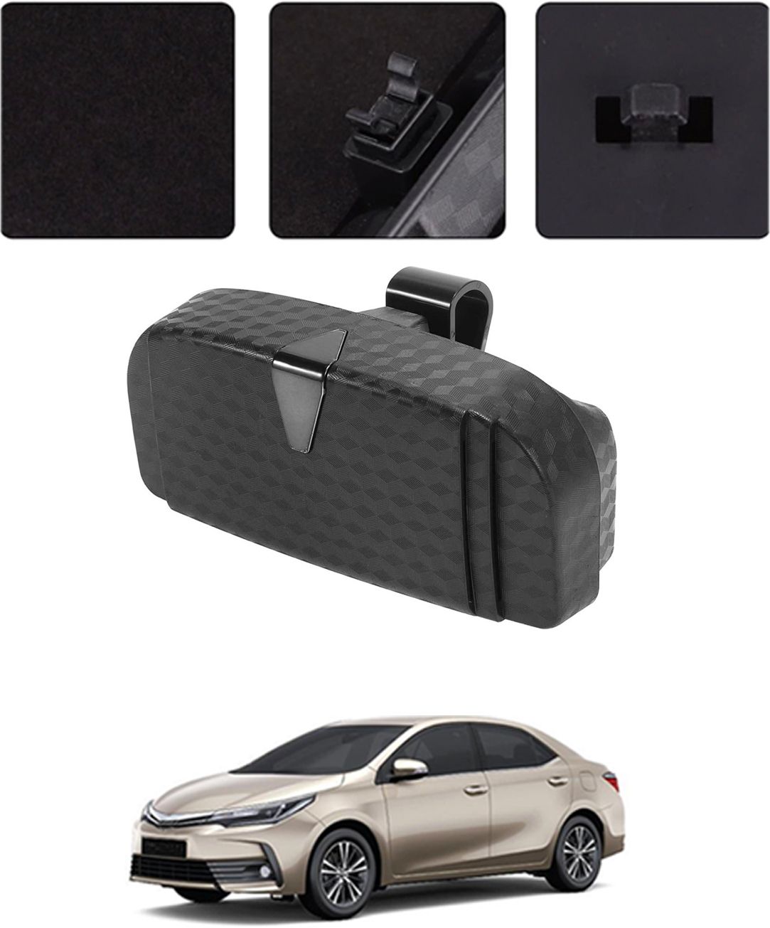 ayw Universal New Black Colour Multipurpose Sunglass Holder For Car-11 Black Car Sunglass Clip Holder-picture-26