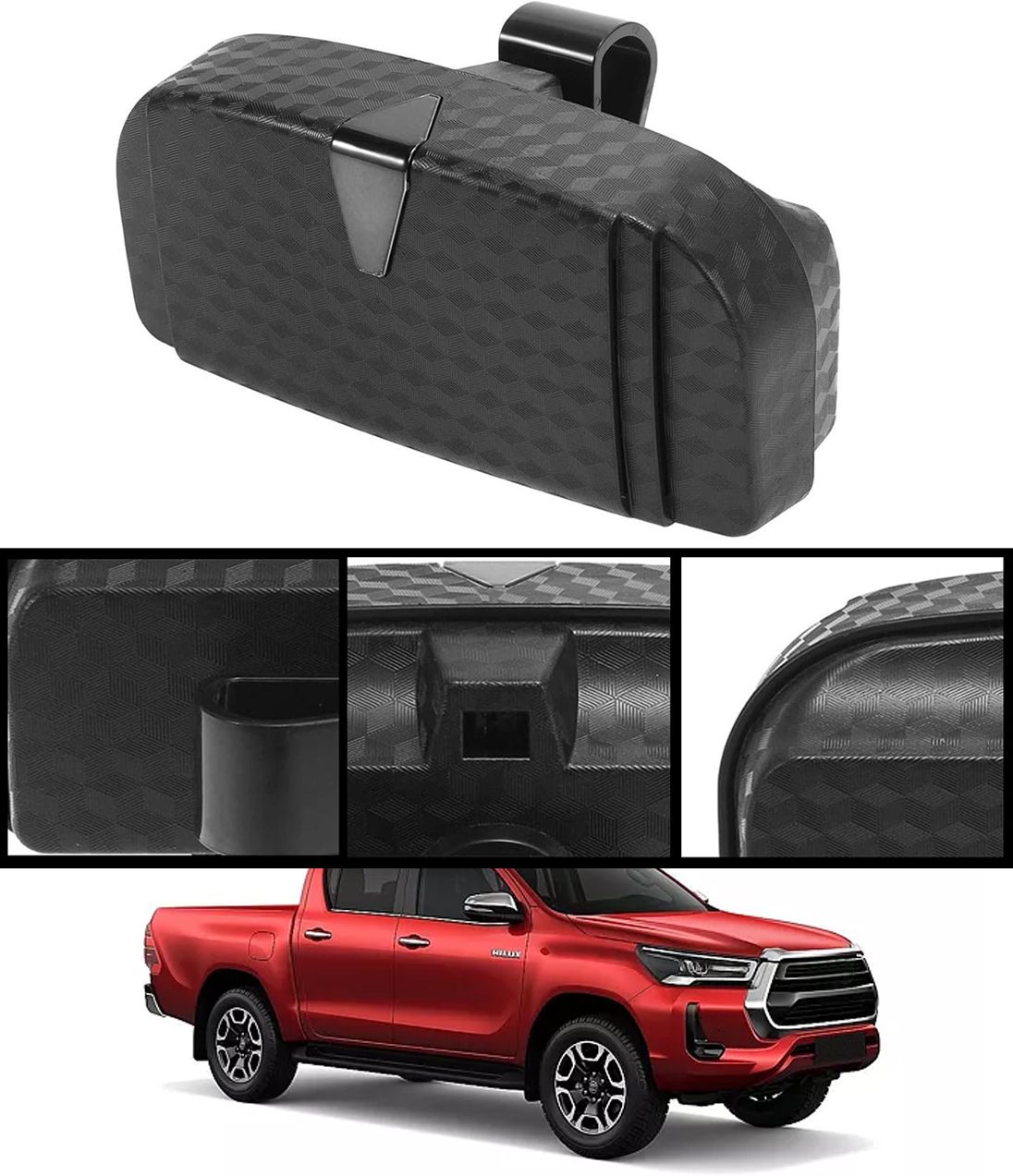 Universal New Style Multiuse Black Sunglass Holder For Car-140 Black Car Sunglass Clip Holder-image-46