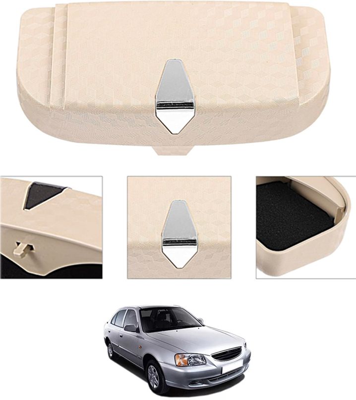 rkpsp Beige Sunglass Holder Car High Quality/Easy To Install Attach With Sun Visor-3 Brown Car Sunglass Clip Holder-picture-24