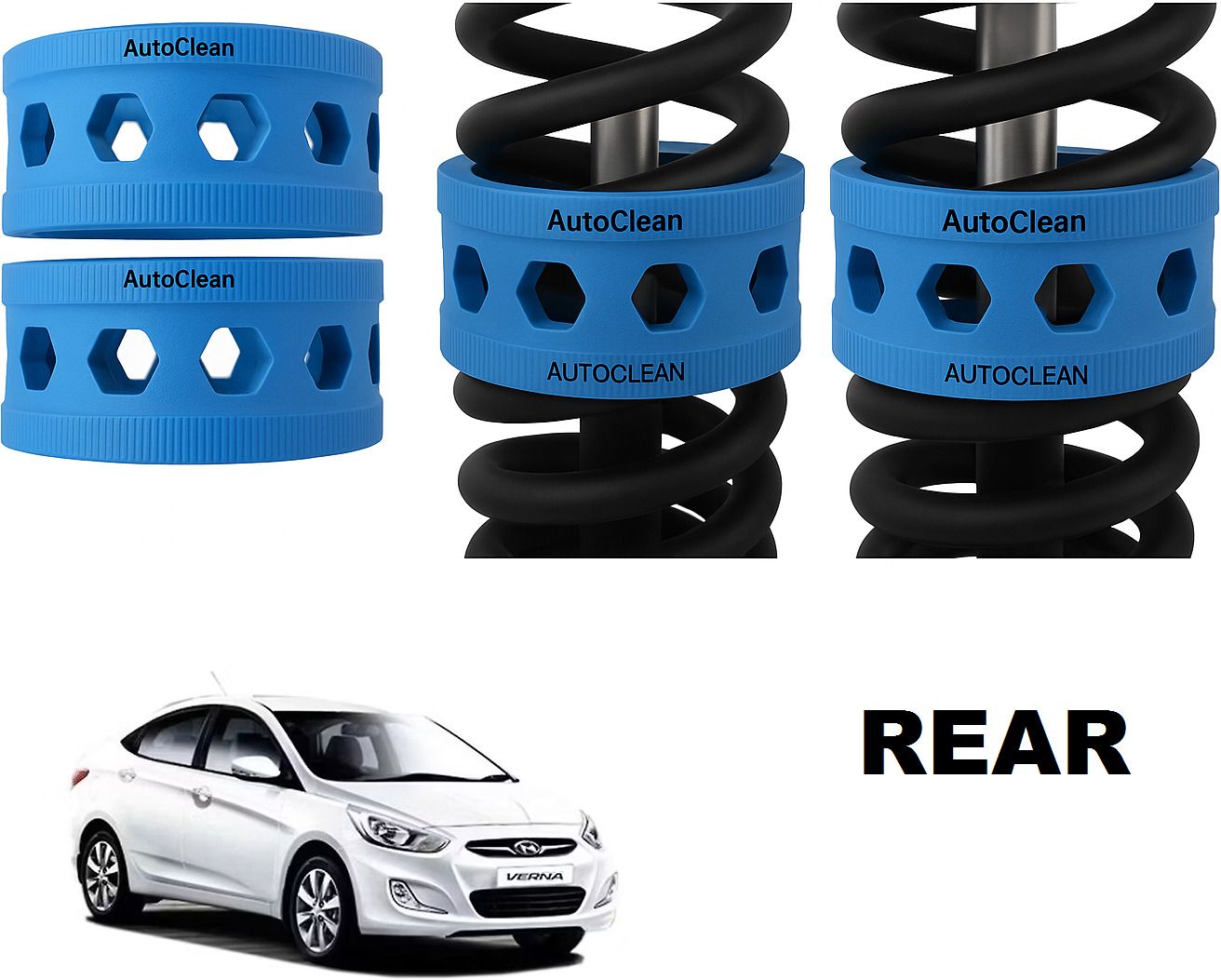 REAR COIL SPRING RUBBER BUFFER FOR VERNA(2011-2016)MODELS SIZE - B+ Car Suspension Strut-image-11