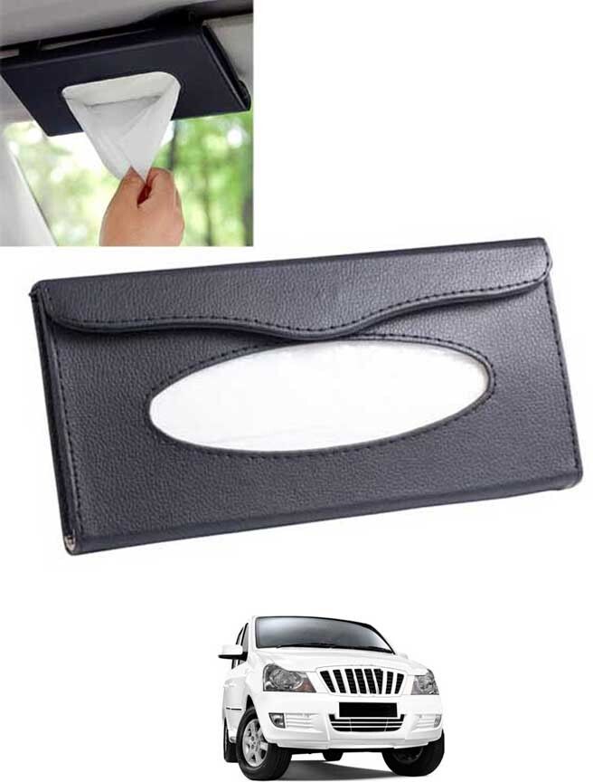 Universal Leatherite Black Rectangle Tissue Paper Box/Dispencer For Car-325 Vehicle Tissue Dispenser-image-30
