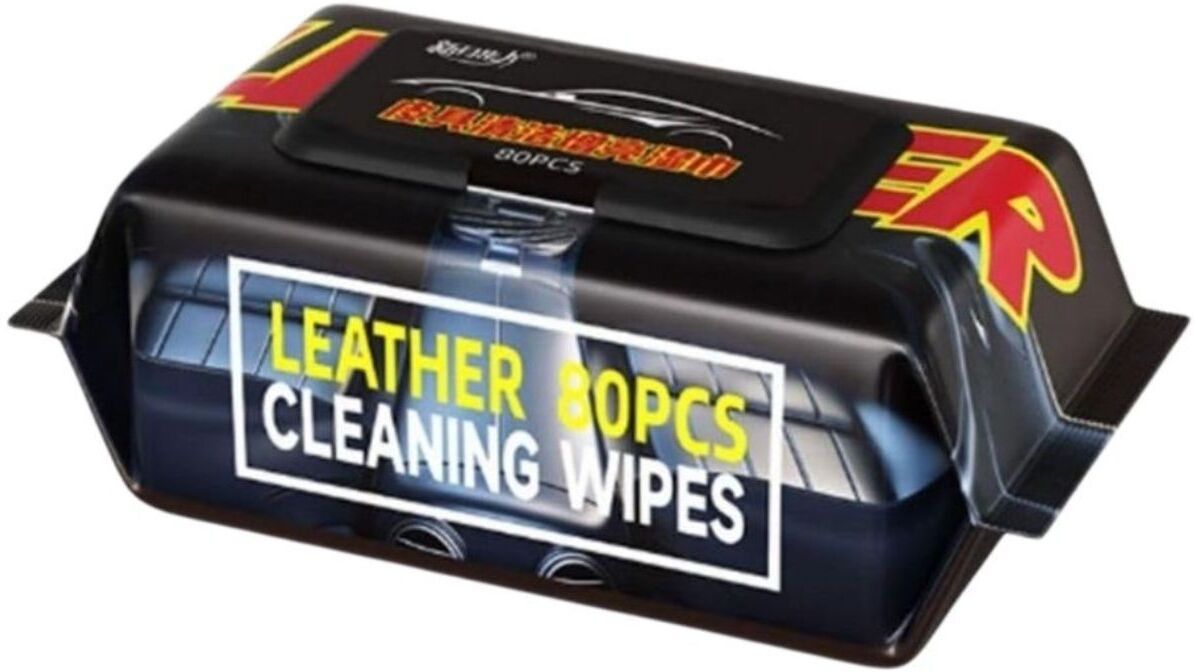 p-plus international Leather Wipes - Leather Car Cleaning Wipes That Offer and Uv Protection Vehicle Tissue Dispenser-picture-5