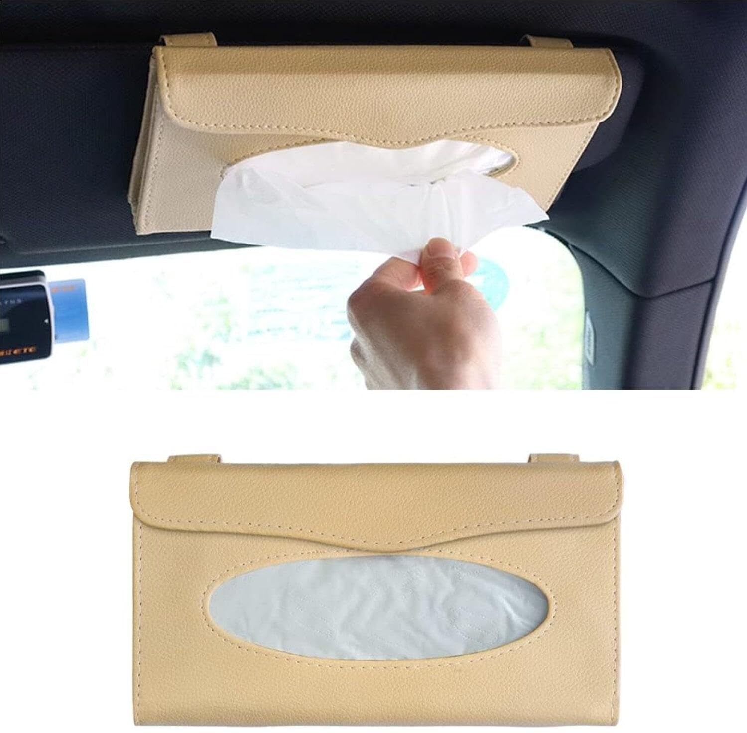 techel Car Tissue Holder, Sun Visor Napkin Holder, Car Visor Tissue X7 Vehicle Tissue Dispenser-picture-26