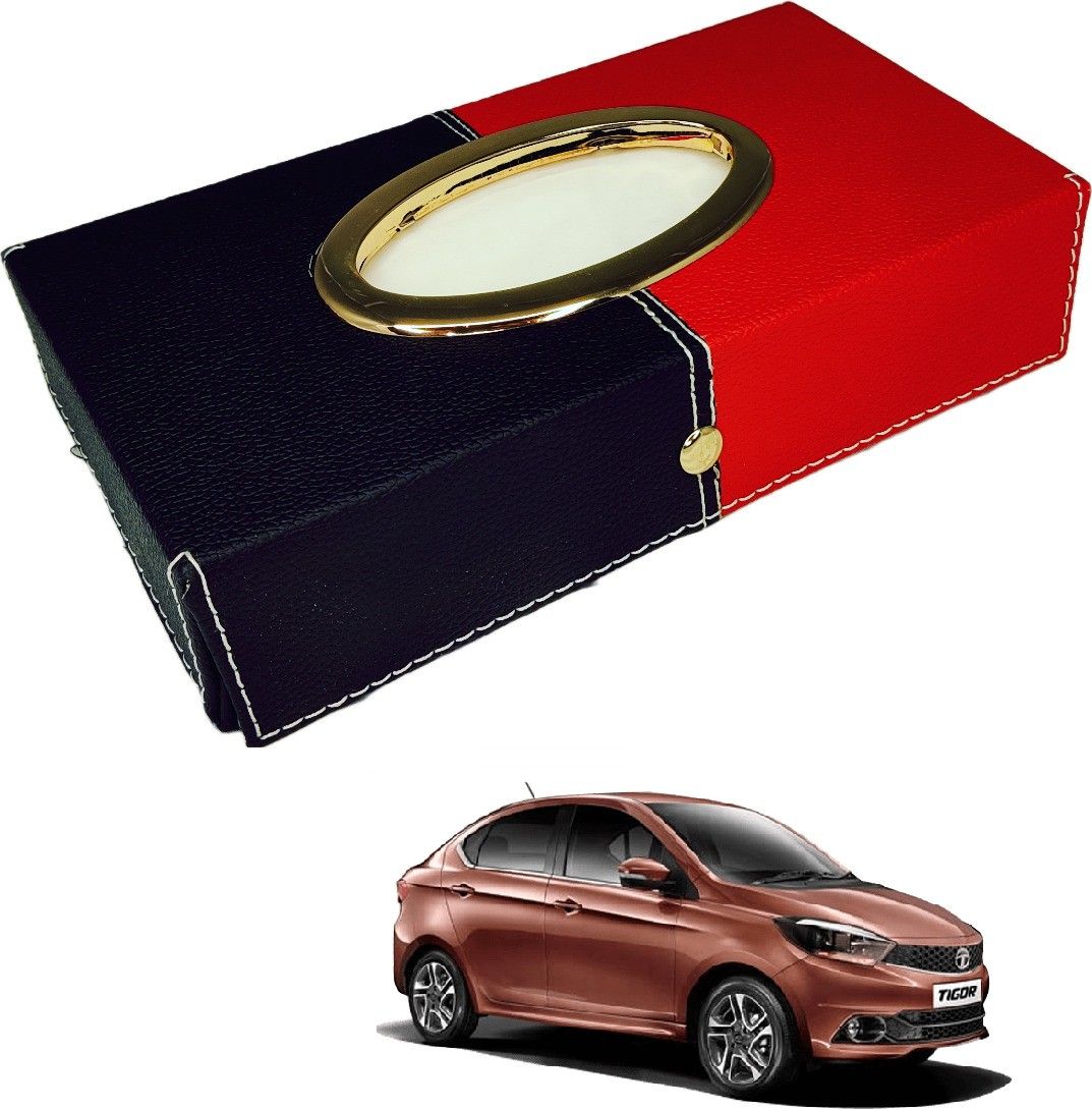 Chrom-Black-Red Tisue Box Leatherete-742 Vehicle Tissue Dispenser-image-38