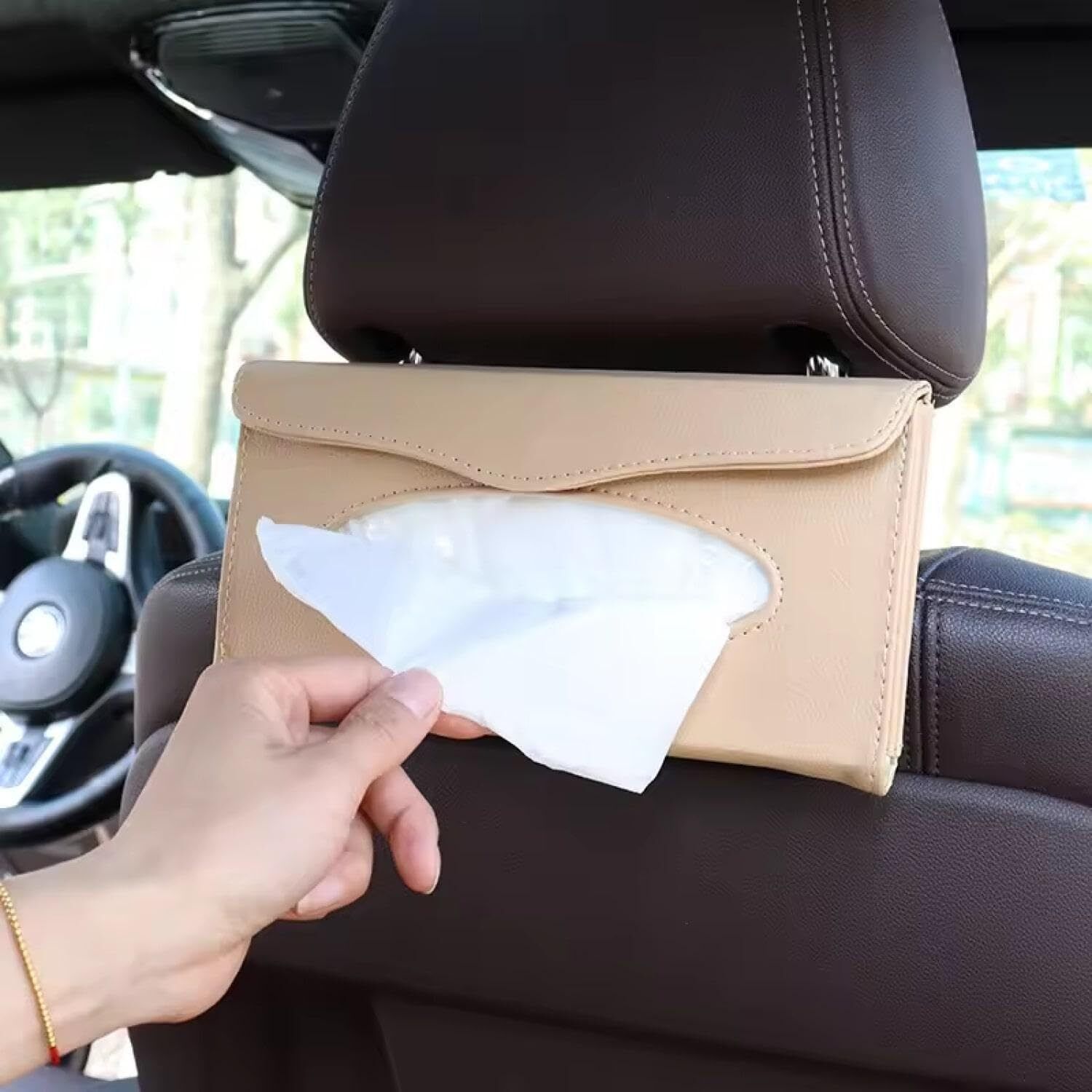 enmora Car Tissue Holder, Sun Visor Napkin Holder, Car Visor Tissue X13 Vehicle Tissue Dispenser-picture-4