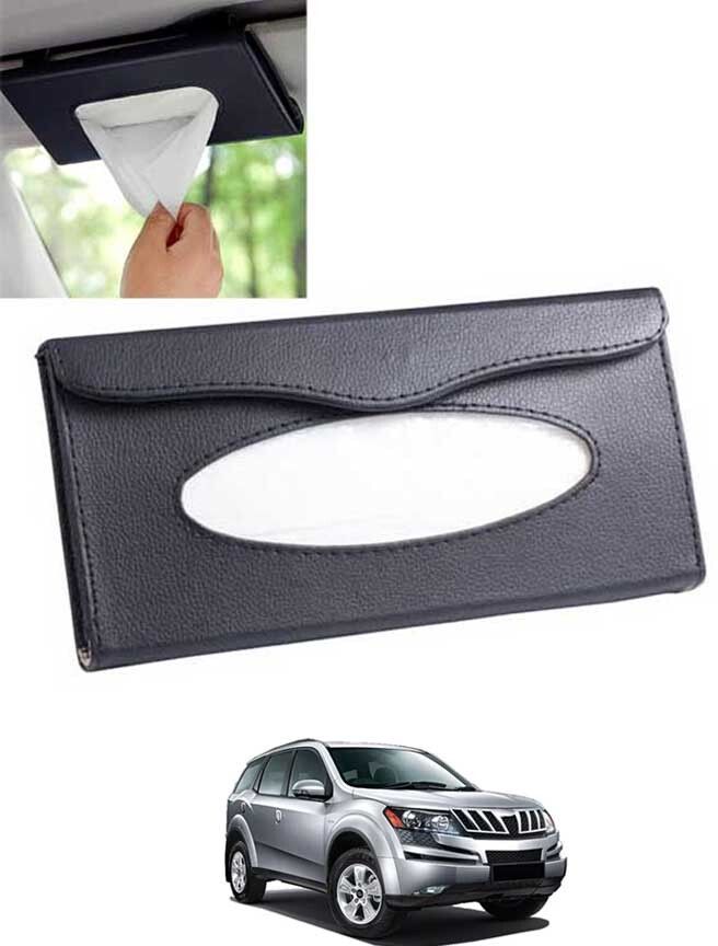 Universal Leatherite Black Rectangle Tissue Paper Box/Dispencer For Car-321 Vehicle Tissue Dispenser-image-35