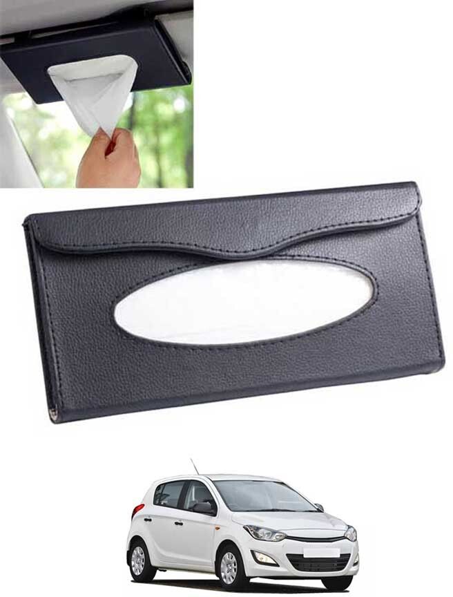 Universal Leatherite Black Rectangle Tissue Paper Box/Dispencer For Car-143 Vehicle Tissue Dispenser-image-16