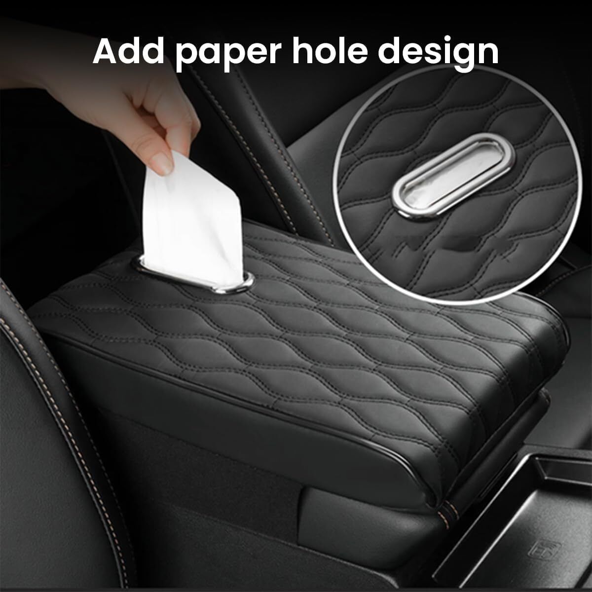Car Sun Visor Armrest Headrest Seat Tissue Napkin Box Holder OHW13 Vehicle Tissue Dispenser-image-9