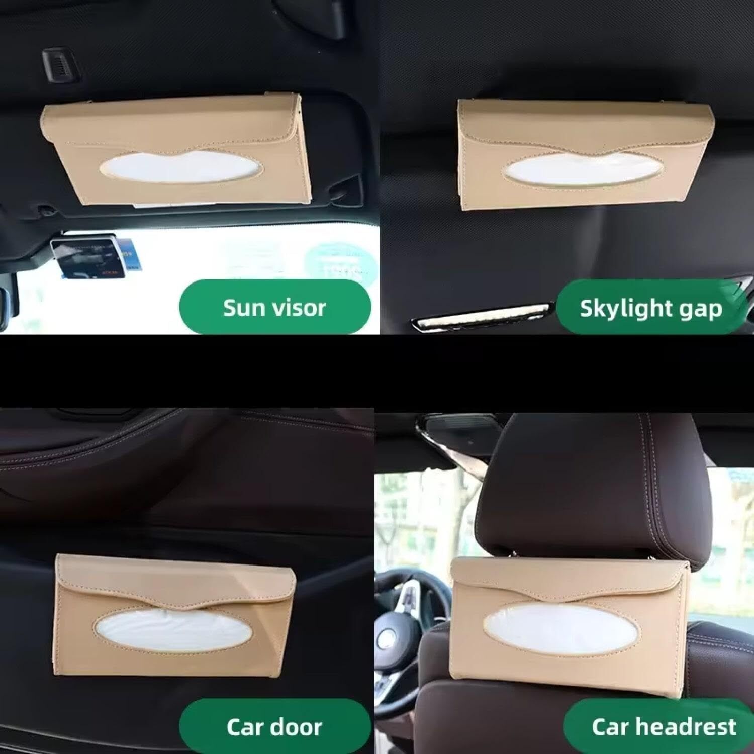 enmora Car Tissue Holder, Sun Visor Napkin Holder, Car Visor Tissue X11 Vehicle Tissue Dispenser-picture-27