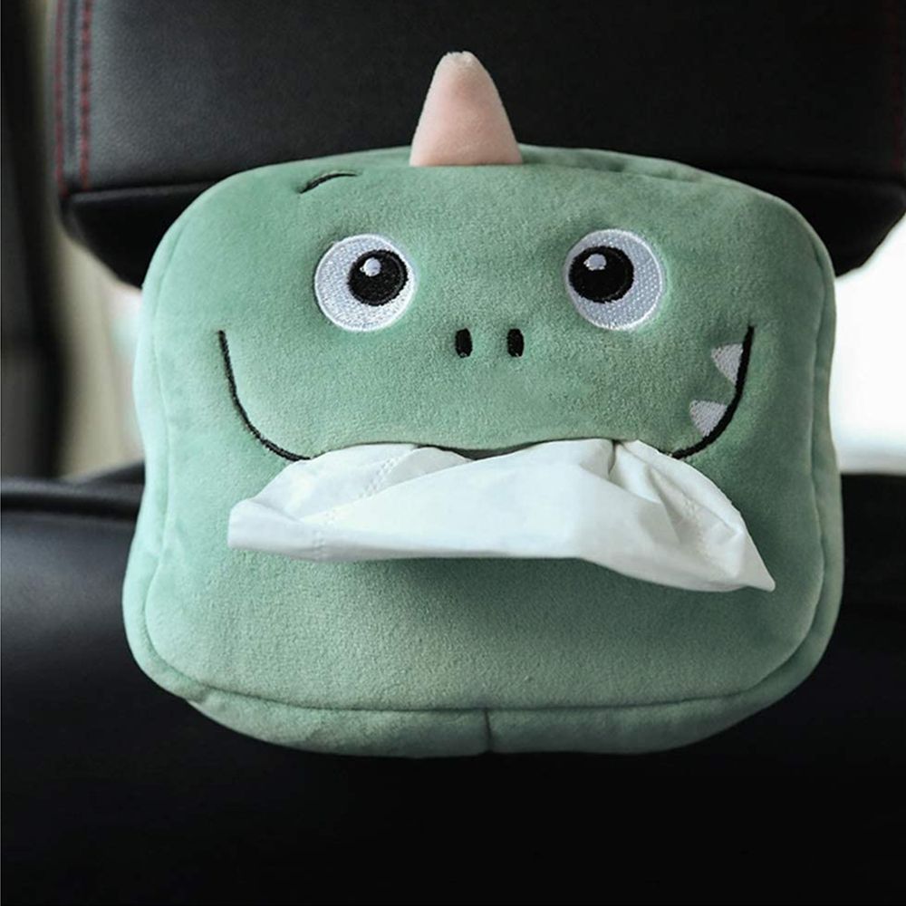 Car Seat Organizer with Animal Face Car Tissue Paper Holder & Storage Box Vehicle Tissue Dispenser-image-21