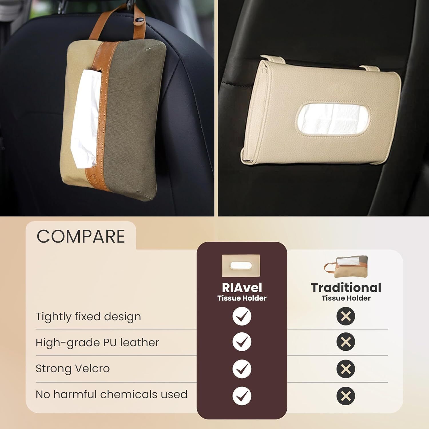 enmora Car Tissue Holder, Sun Visor Napkin Holder, Car Visor Tissue X17 Vehicle Tissue Dispenser-picture-31