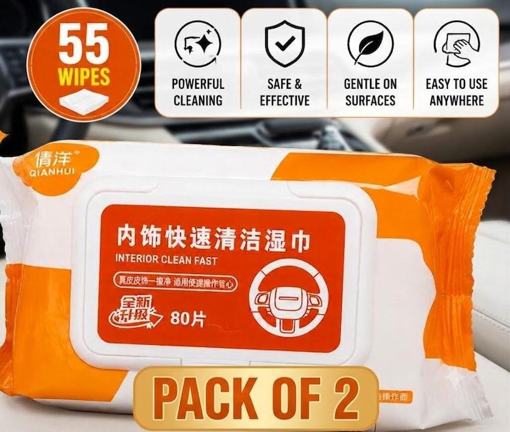 zizi Automotive Cleaning Wipes, Wet Wipes, Car interior and Window Cleaner Wipes Vehicle Tissue Dispenser-picture-16