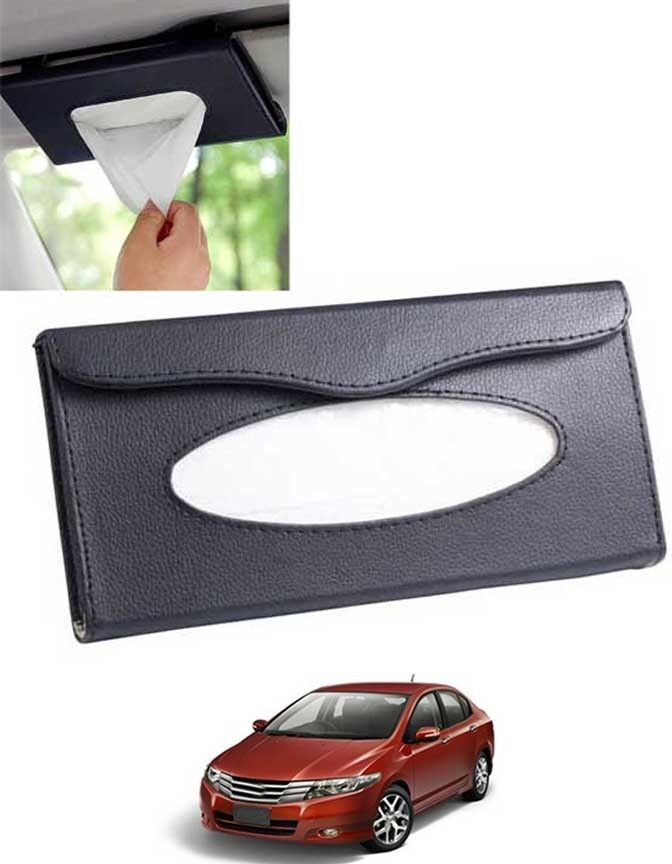Universal Leatherite Black Rectangle Tissue Paper Box/Dispencer For Car-62 Vehicle Tissue Dispenser-image-18