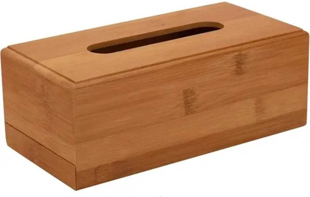 al atash Premium Bamboo Tissue Holder Box for Bathroom, Home & Office Decor Vehicle Tissue Dispenser-picture-15