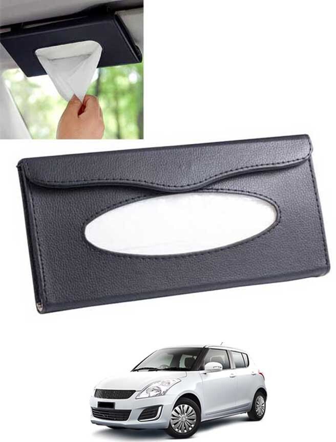 Universal Leatherite Black Rectangle Tissue Paper Box/Dispencer For Car-257 Vehicle Tissue Dispenser-image-38